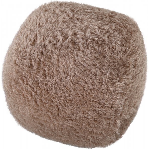 Fluffy puff i brungr hrete stoff