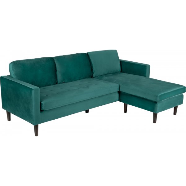 Firenze divansofa - Mørkegrønn/Svart Firenze divansofa - Mørkegrønn/Svart