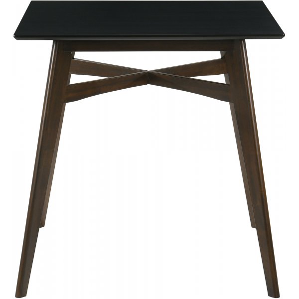 Florence barbord 90x90 cm - Valnøtt/svart Florence barbord 90x90 cm - Valnøtt/svart