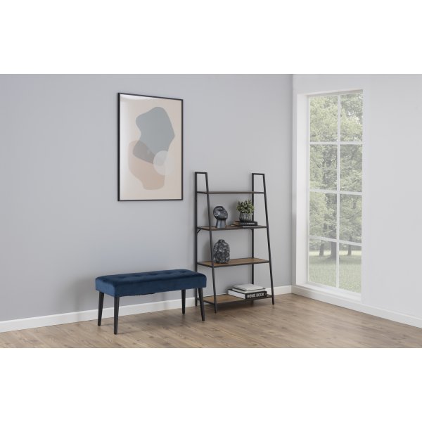 Seaford stigehylle 77x138 cm - Eik/sort Seaford stigehylle 77x138 cm - Eik/sort