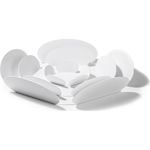 Rhodos dekorativt fat - Hvit