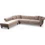 Bogart hjrnesofa  beige