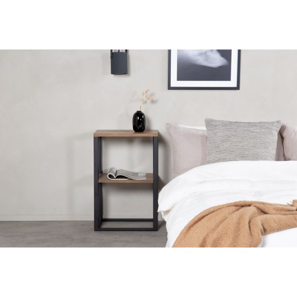Arvaby nattbord - Svart/teak Arvaby nattbord - Svart/teak