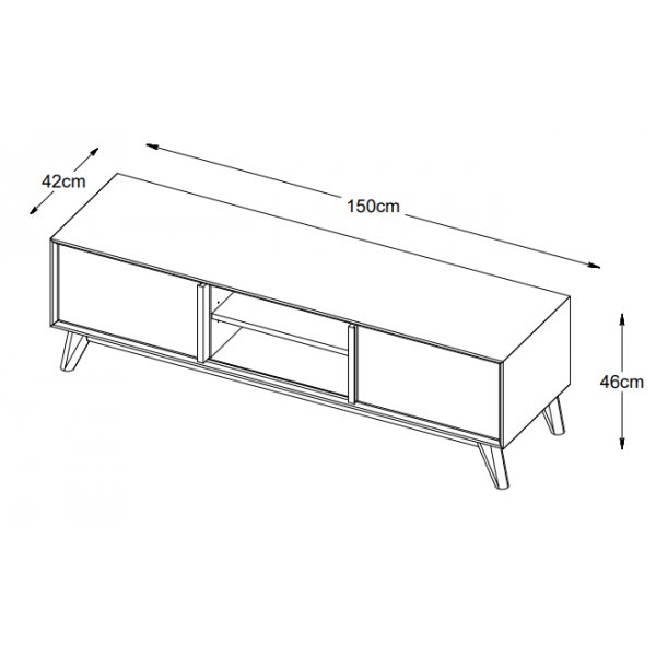 Bito TV-benk i oljet eik 150 cm Bito TV-benk i oljet eik 150 cm
