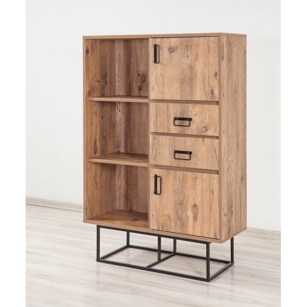 Quantum Taxon bokhylle - Furu/svart