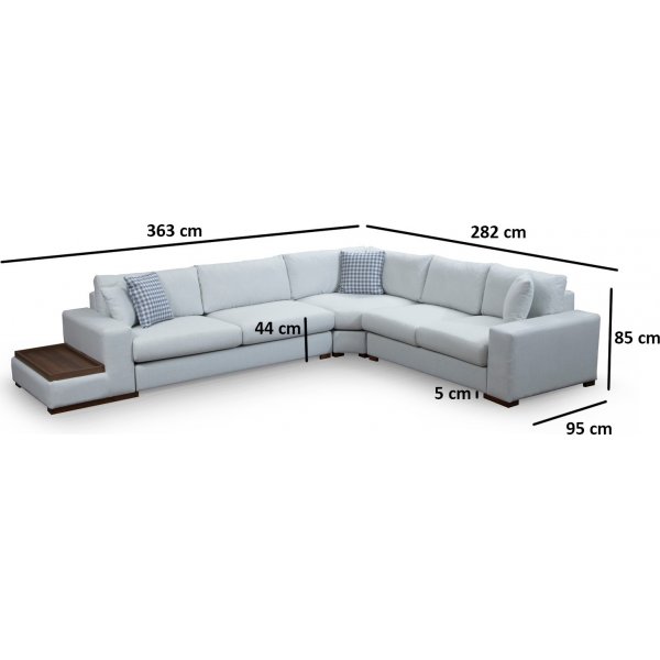 Lombardo hjørnesofa - Beige Lombardo hjørnesofa - Beige