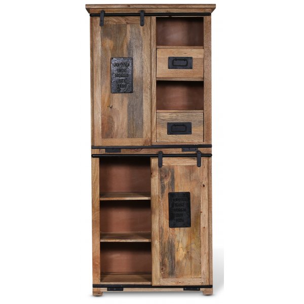 WoodCraft skap med skyvedrer - Vintage/mango