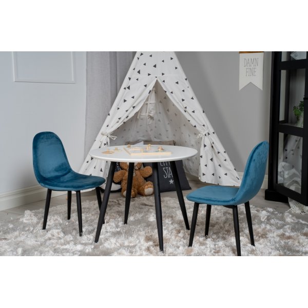 Bridge spisestol XXS - Blå fløyel Bridge spisestol XXS - Blå fløyel