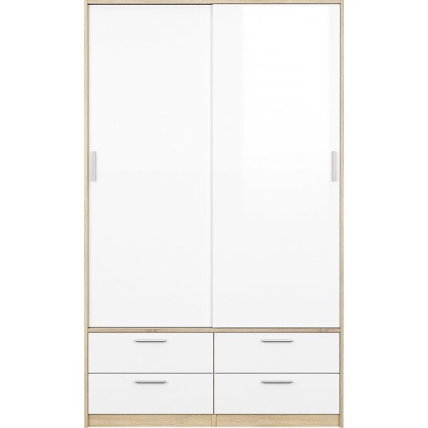 Line garderobe - Eik/hvit Line garderobe - Eik/hvit