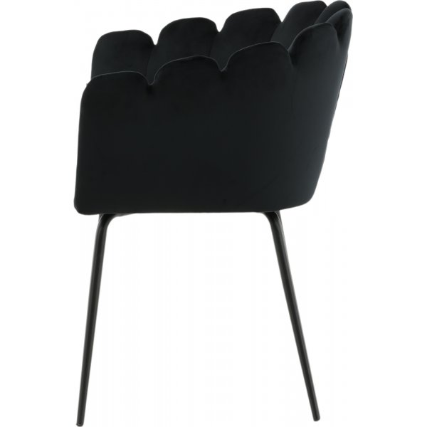 Halmstad karmstol - Svart