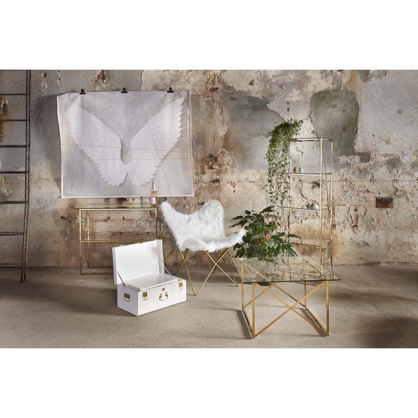 Serveringsvogn Cross - Messing