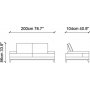 Sonya 2-seters sofa - Krem