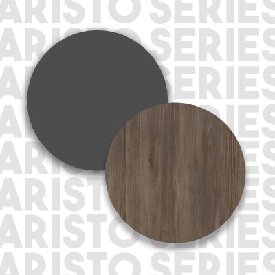Aristo salongbord 90 x 60 cm - Brun/antrasitt