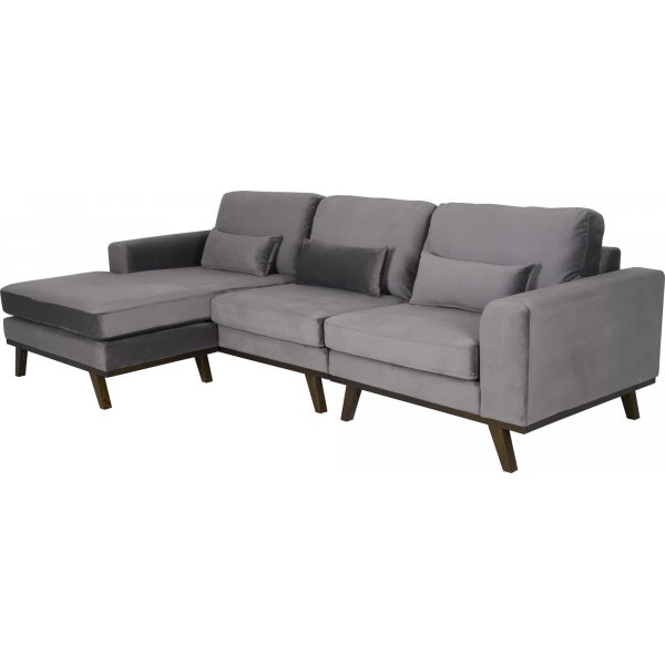 Ranger divansofa høyre - Muldvarpfarget fløyel + Flekkfjerner for møbler Ranger divansofa høyre - Muldvarpfarget fløyel + Flekkfjerner for møbler