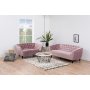 Felicia 2-seter sofa - Rosa (Flyel)
