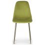 Paradis velvet stol - Grnn / Messing