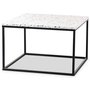 Terrazzo sofabord 75x75cm - Cosmos Terrazzo & underdel svart