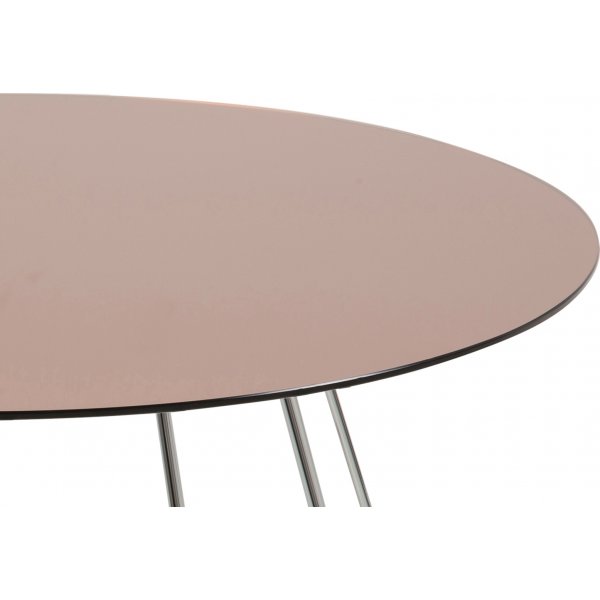 Casia salongbord Ø80 cm - Bronse/krom Casia salongbord Ø80 cm - Bronse/krom