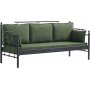 Hampus 3-seters utesofa - Svart/grnn