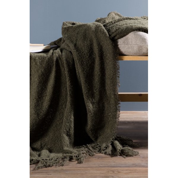 Sten pledd, 130x170 cm - Grønn Sten pledd, 130x170 cm - Grønn