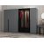 Cikani garderobe med speildør 225x52x210 cm - Antrasitt
