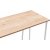 Lissa skrivebord 120 x 50 cm - Safir eik/hvit