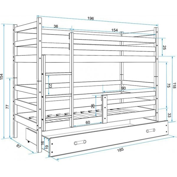 Eryk k�yeseng med oppbevaringsboks - Alle farger og st�rrelser