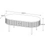 Slide sofabord 120 x 60 cm - Brunlakkert eik