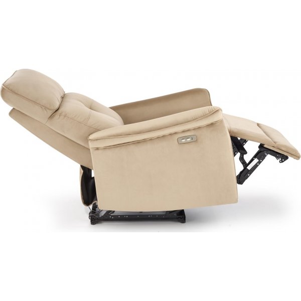 Semir elektrisk hvilestol med USB - beige fløyel Semir elektrisk hvilestol med USB - beige fløyel