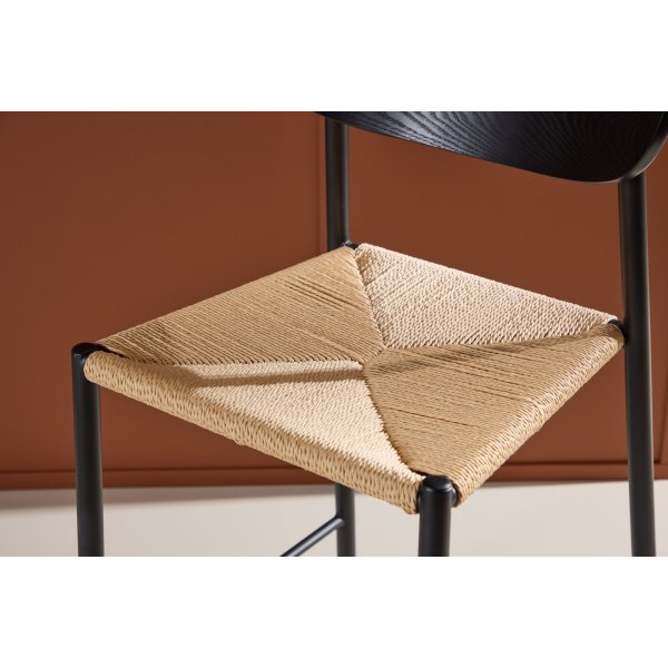 Polly barstol - Beige/Sort Polly barstol - Beige/Sort