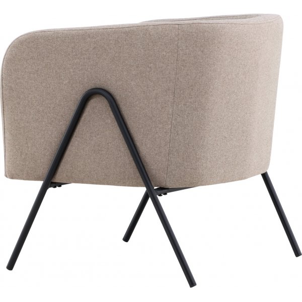 Rika lenestol - Beige/Sort Rika lenestol - Beige/Sort