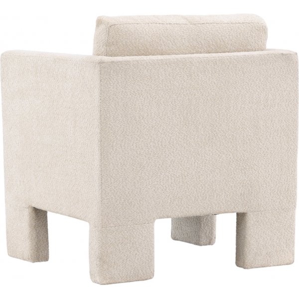 Ragusa lenestol - Hvit bouclé Ragusa lenestol - Hvit bouclé