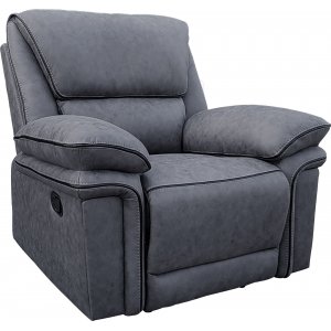 Reclinerlenestol Riverdale - Gr (Mikrofiber) + Tekstilrens for mbler