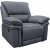 Reclinerlenestol Riverdale - Gr (Mikrofiber) + Flekkfjerner for mbler