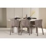 Spisebord Narvik med 6 Astoria stoler - Brun/beige