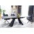 Salvadore spisebord 120-180 x 80 cm - Gr/svart
