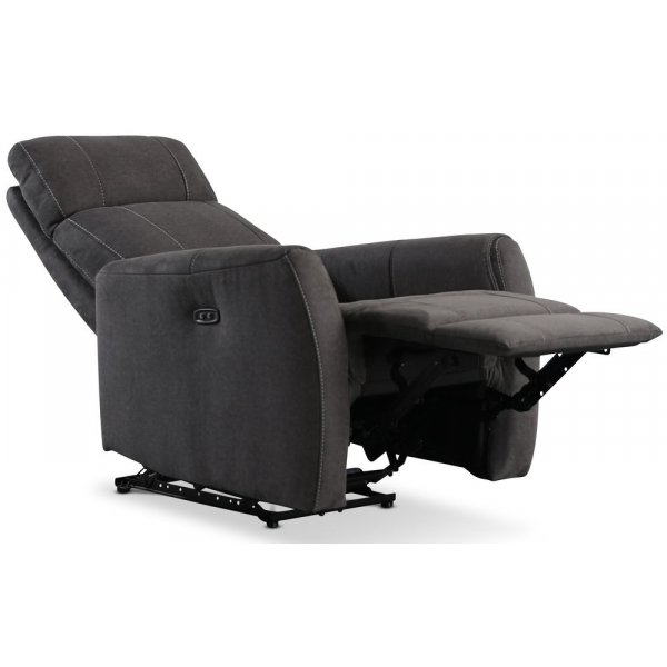 Enjoy Elof El-Recliner - Lenestol i antrasitt mikrofiber
