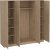 Billund garderobe med 4 drer - Hickory