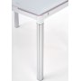 Aldona spisebord 96-142 cm - Hvit/krom