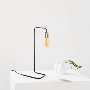 Denge bordlampe - Svart/nikkel