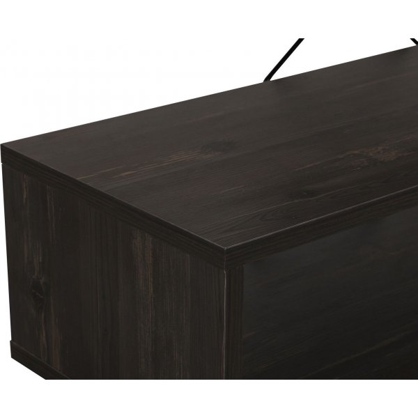 Zigzag mediebenk - Mørkebrun Zigzag mediebenk - Mørkebrun