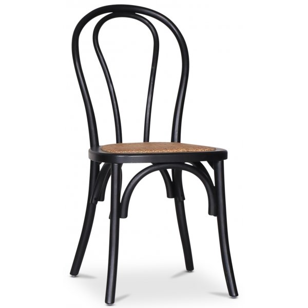Omni spisegruppe, rundt spisebord Ø130 cm inkludert 4 stk. svarte Tony stoler - Svartbeiset eik + 3.00 x Møbelføtter Omni spisegruppe, rundt spisebord Ø130 cm inkludert 4 stk. svarte Tony stoler - Svartbeiset eik + 3.00 x Møbelføtter