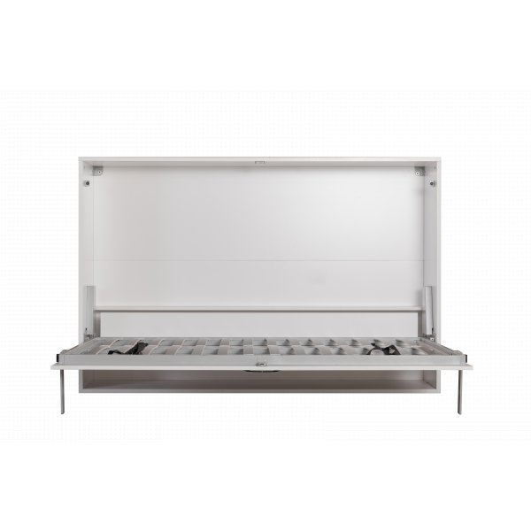 Veggseng 90200 cm horisontal - Hvit - Compact Living