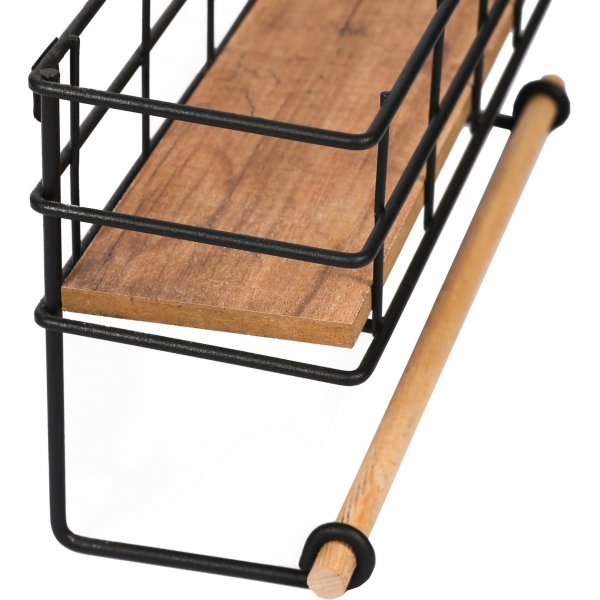 Gwen vegghylle - Eik/sort Gwen vegghylle - Eik/sort