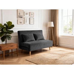 Sovesofa Helsingborg - Mørkegrå fløyel | 193 cm Sovesofa Helsingborg - Mørkegrå fløyel | 193 cm