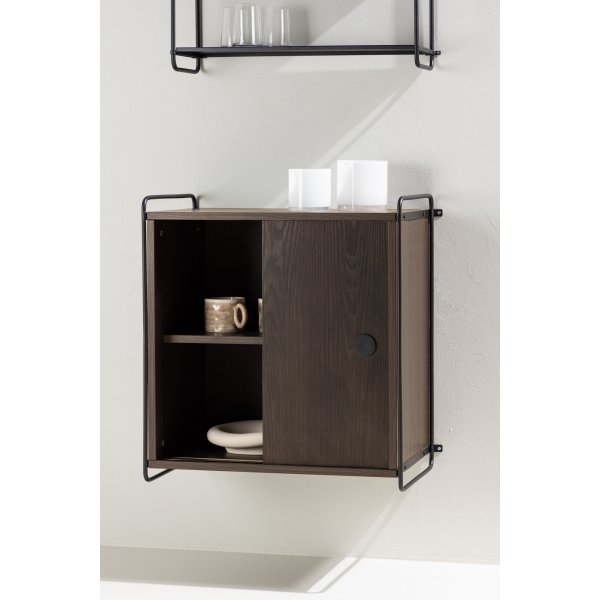 Paris veggskap 68 x 60 cm - Sort/Mocca Paris veggskap 68 x 60 cm - Sort/Mocca