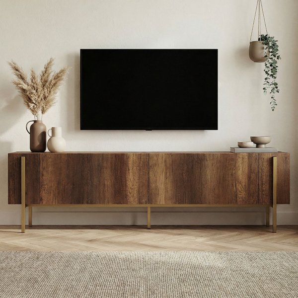 TV-stativ Nemming 180 cm - Barokk valn�tt/gull