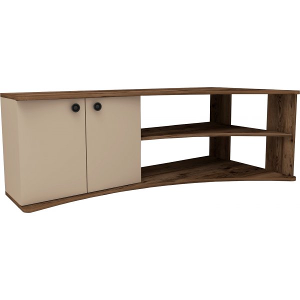 Termera mediabenk - Lys valntt/beige