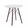 Vilgot rundt spisebord Ø80 cm - Hvit / Mørk brun Vilgot rundt spisebord Ø80 cm - Hvit / Mørk brun