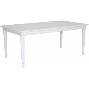 Nomi spisebord 180x100 cm - Antikkhvit + Møbelføtter Nomi spisebord 180x100 cm - Antikkhvit + Møbelføtter